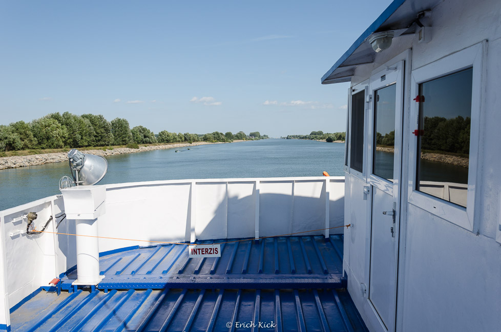 am Oberdeck der Moldova