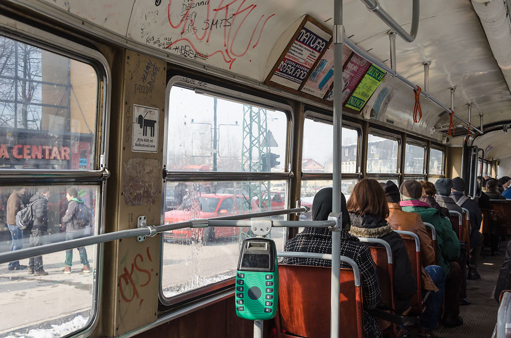 Fahrt in der Wiener Tram