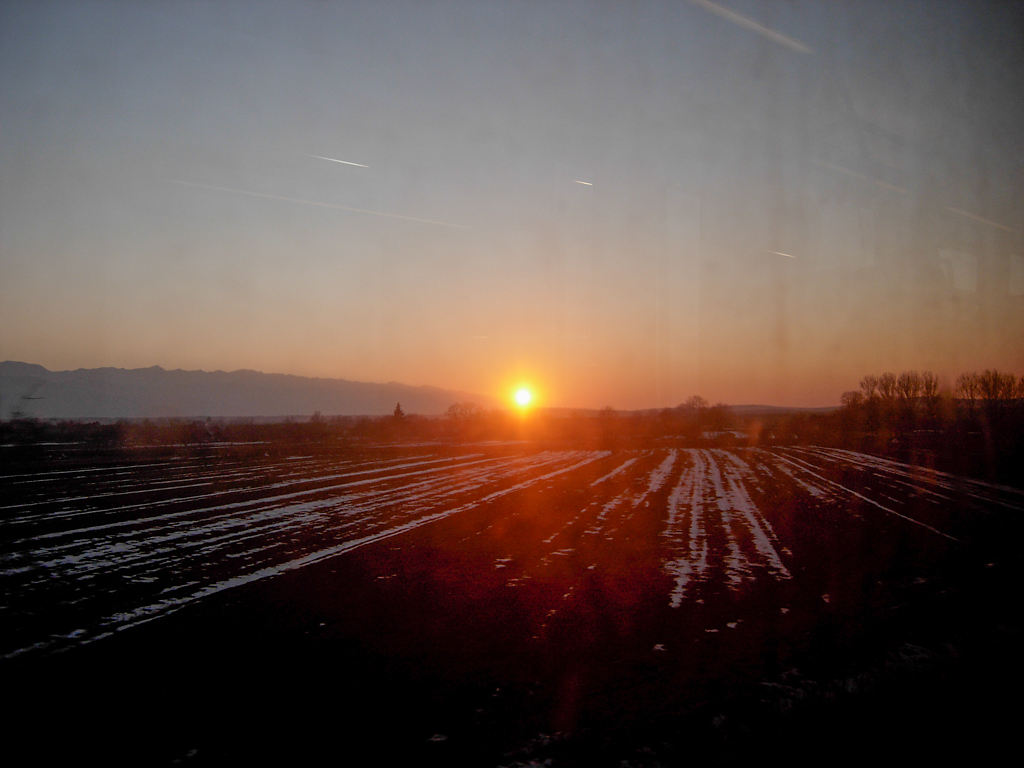 Sonnenuntergang in Făgăraş