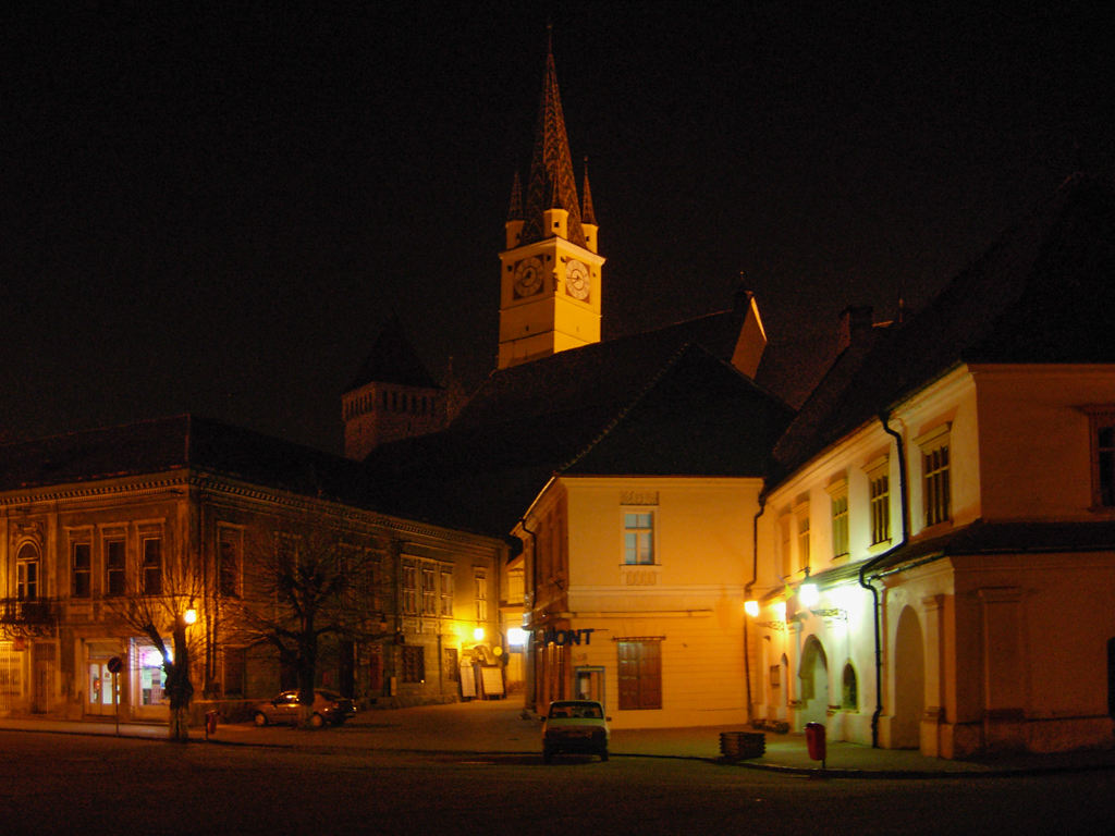 Abendstimmung in Mediaş