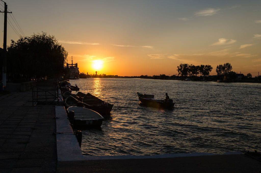 Sonnenuntergang in Sulina