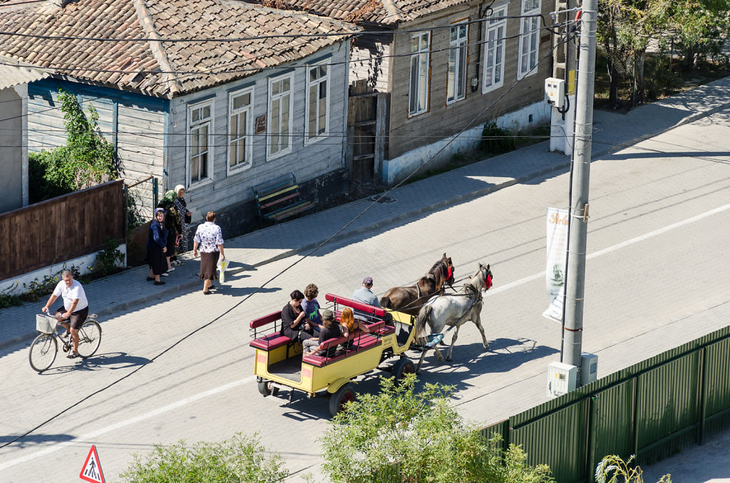 der Shuttle-Dienst von Sulina zum Strand kehrt zurück